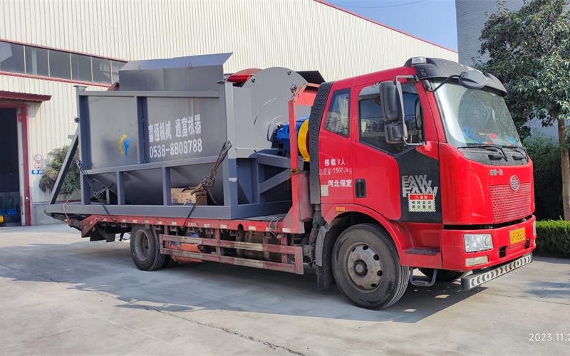 富之通無軸滾筒篩助力湖北客戶,實現高效篩分與環保生產